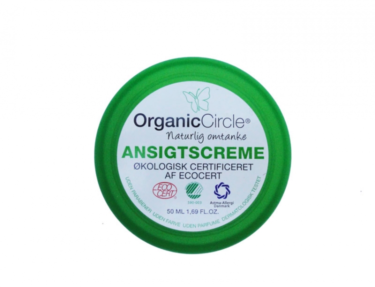 Circle Aloe Vera İçeren Organik Sertifikalı Yüz Kremi